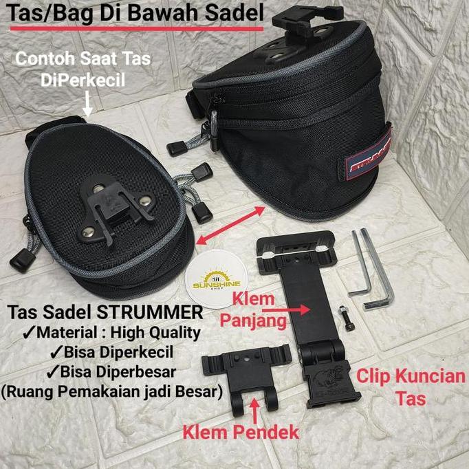Promo Tas Sepeda Strummer 5037 Dompet Bawah Sadel High Quality For Mtb Lipat Seli Folding Bike Roadb