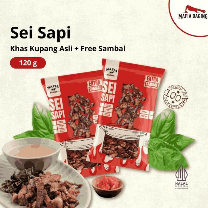 [Mafia Daging] Sei Sapi / Daging Sapi Asap 120g ZER
