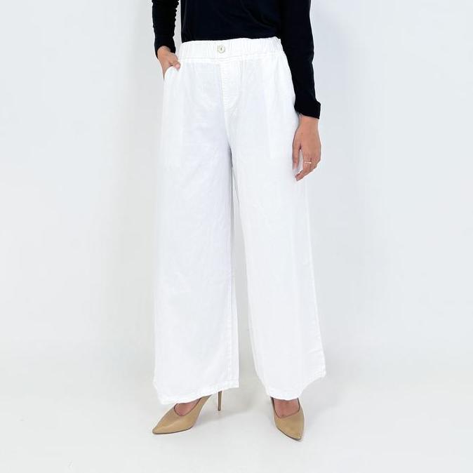 Kulot Jeans Keisya PUTIH Celana Denim Wanita Fit 80 kg LEZAHRASNATURE Panjang 102 cm Bawahan Nyaman 