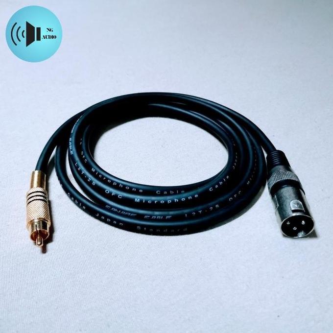 KABEL AUDIO MIXER TO POWER AMPLIFIER JACK CANON XLR MALE TO JACK RCA