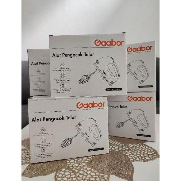 New- GAABOR HAND MIXER 100 WATT PENGOCOK TELUR STAINLESS