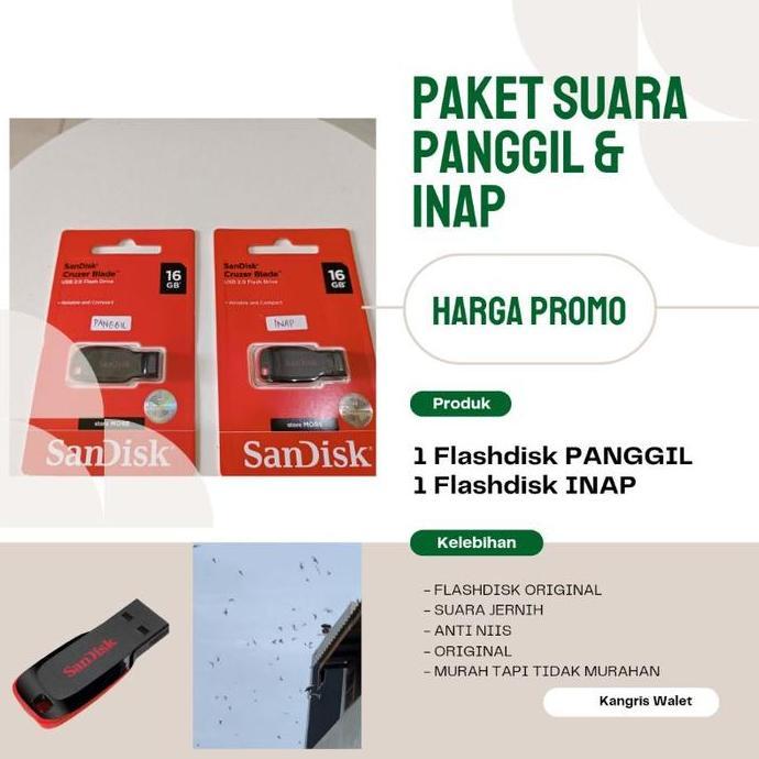 New- PAKET SUARA PANGGIL DAN INAP WALET ORIGINAL BERKUALITAS