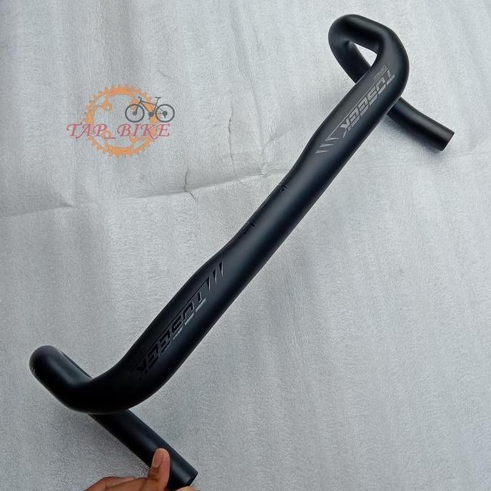 Dropbar Toseek Carbon Matte/Black - Handle Dropbar Sepeda Balap Roadbike