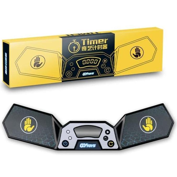 TIMER SPEEDCUBE QIYI TIMER BLACK HITAM PENGUKUR WAKTU MAGIC CUBE ORIGINAL DAN TERPERCAYA