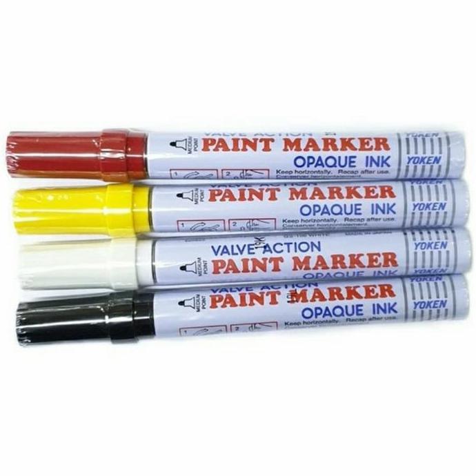 Markal Valve Action Paint Marker Liquid Paint Markers WHITE Made in US