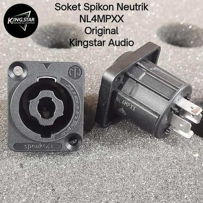 Soket Spikon NL4MP XX Neutrik Original 4pin NL4MPXX S Spicon Body Speaker Female Speakon