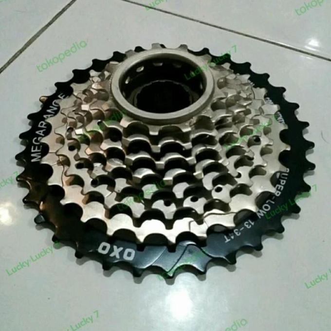 Sproket Sepeda Gear Sprocket 8 speed Ulir OXO megarange Freewheel 8 speed ulir