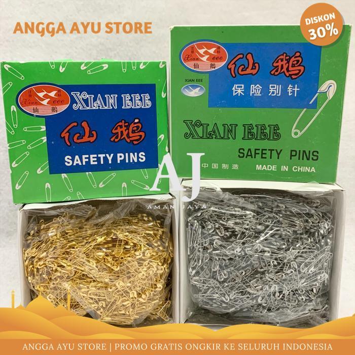 PENITI MAS PERAK / PENITI KECIL / PENITI MINI GOLD SILVER / SAFETY PIN KUALITAS TERBAIK
