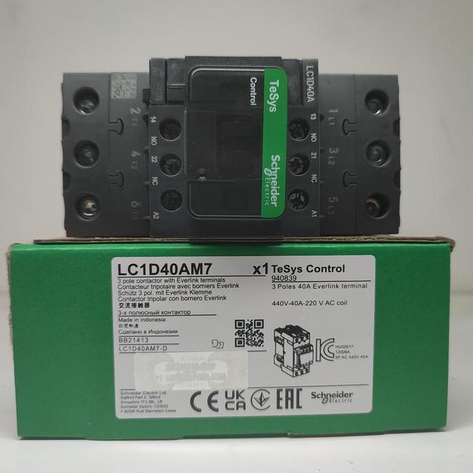 kontaktor Schneider LC1D40a m7 contactor LC1D40am7 LC1D40 am7