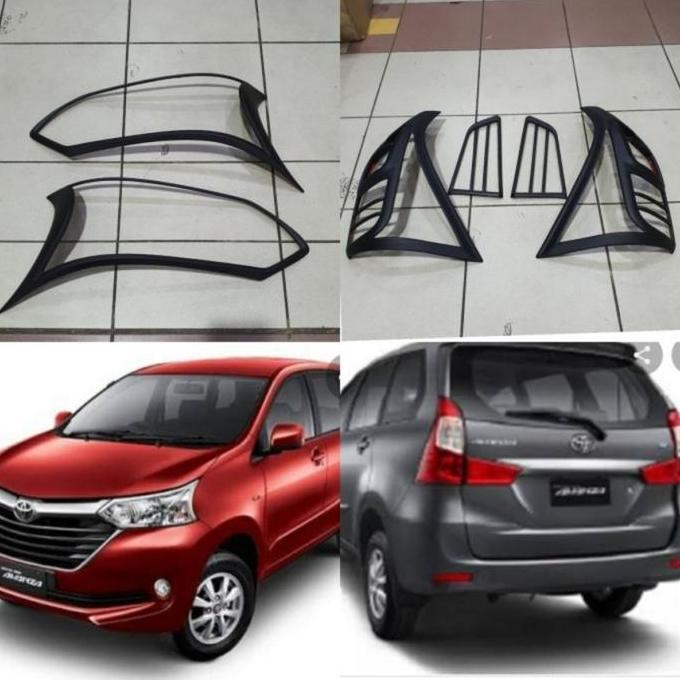 Garnish List Lampu Depan Belakang Mobil Grand Avanza Veloz 2016 2017 2018 Hitam Terbaik