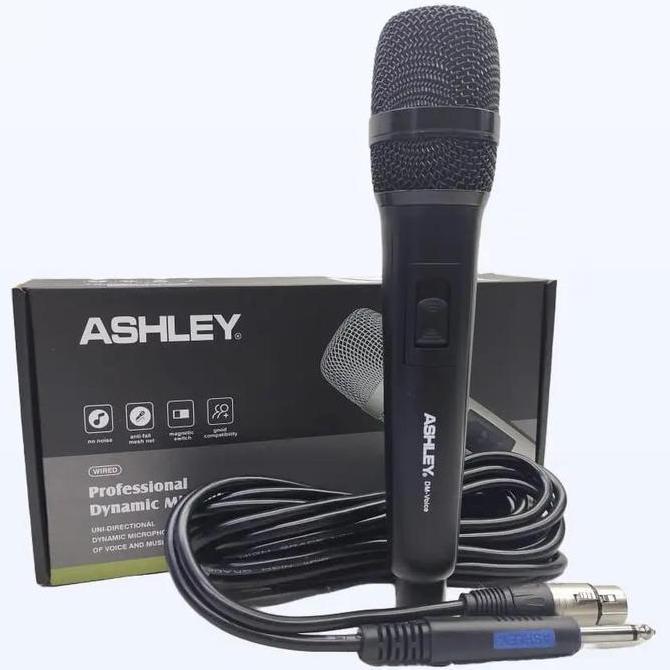 Microphone Kabel Ashley Dm Voice Original Ashley Kabel Mikrofon