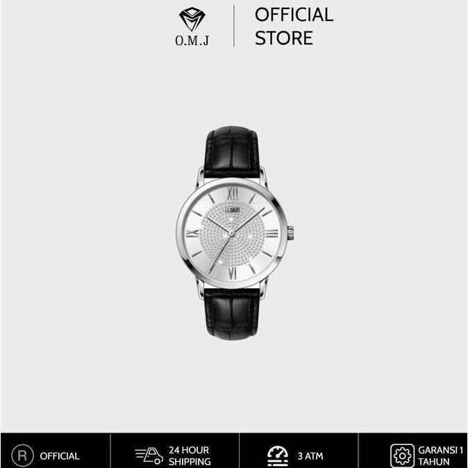 OMJ Watch F015 Jam Tangan Wanita Orinal Terbaru 3ATM Anti Air Fashion Simple Santai Elegant Luxury Q