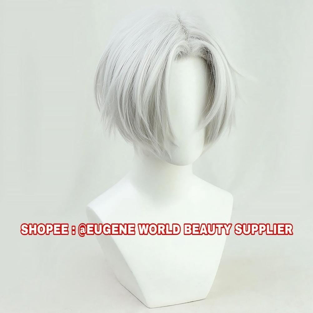 READY STOCK STYLED RAMBUT PALSU FULL WIG COSPLAY ANIME TOKYO REVENGERS WIG KUROKAWA IZANA WIG KUROUK