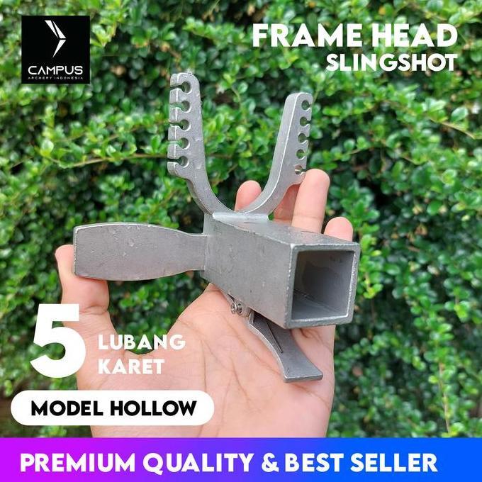 Original Frame Head Slingshot Baja Model Hollow Kepala Ketapel Laras Panjang Kode 316