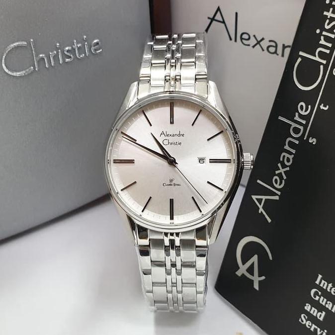 Jam Tangan Wanita Alexandre Christie AC 8588 Silver Orinal