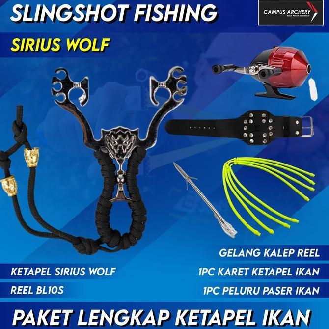 Original Satu Set Ketapel Ikan Paser Stainless Kode 672