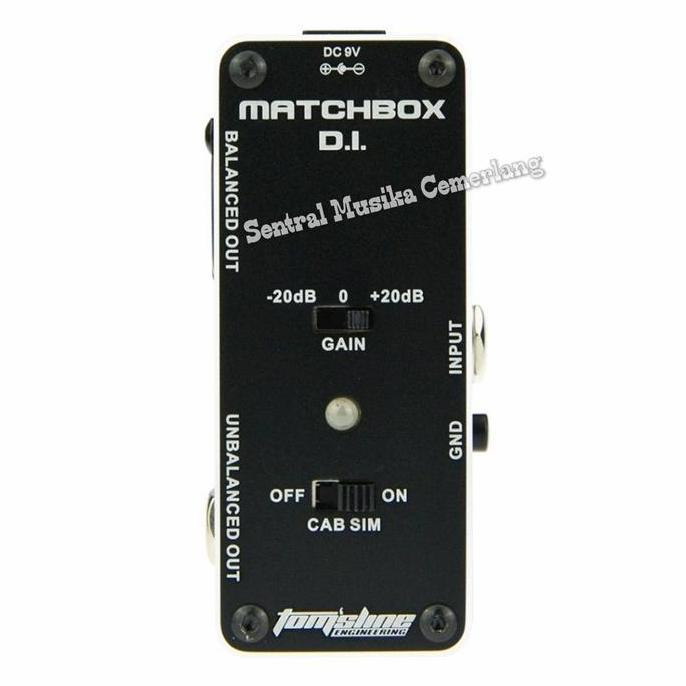 CABINET SIMULATOR PEDAL TOMSLINE AMX-3 MATCHBOX DI DIRECT BOX CAB SIM ORIGINAL DAN TERPERCAYA