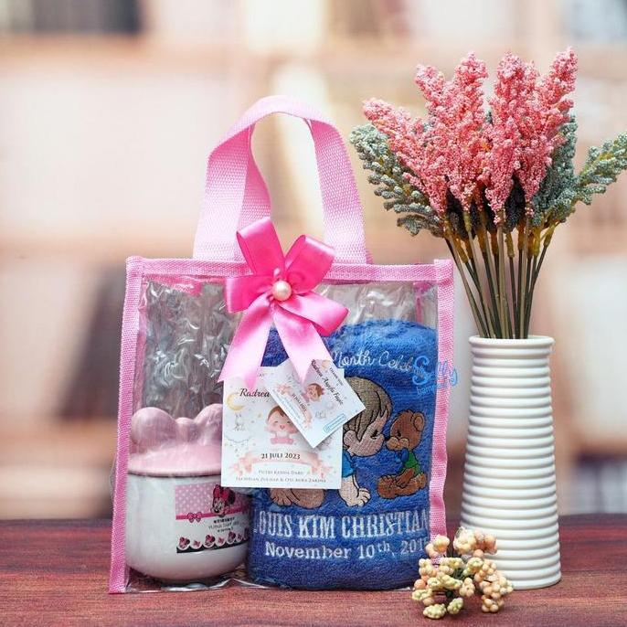 Miliki Souvenir Baby One Month. Hampers New Born 1