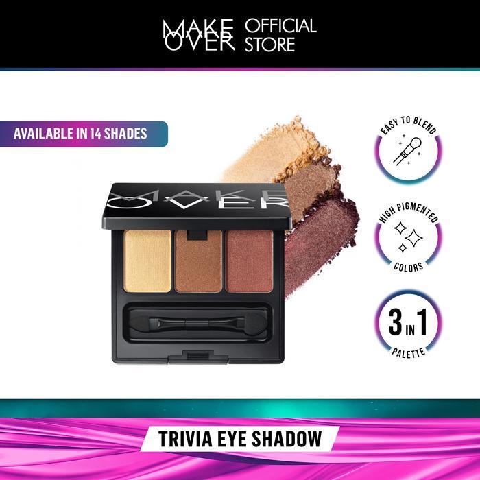 [Super Brand Day] Make Over Trivia Eye Shadow 6 G - Eyeshadow Palette Kosmetik Wanita Compact Sbd Ra