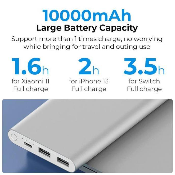 Ready Xiaomi Powerbank 3 10000mAh mi Power Bank 3 22.5W Type-C Fast Charge Terlaris
