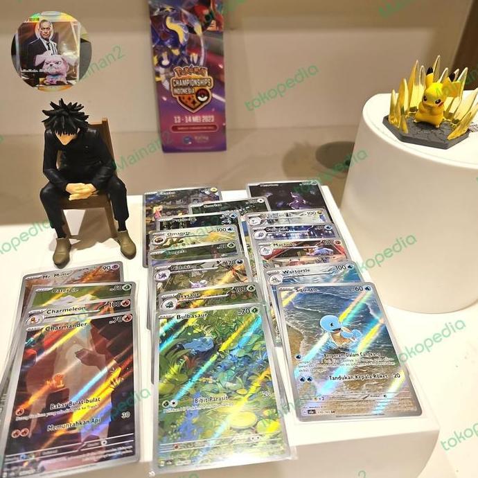 AR 151 Sv2a Snorlax Charmander Squirtle Bulbasaur Psyduck pokemon dll Kode 464