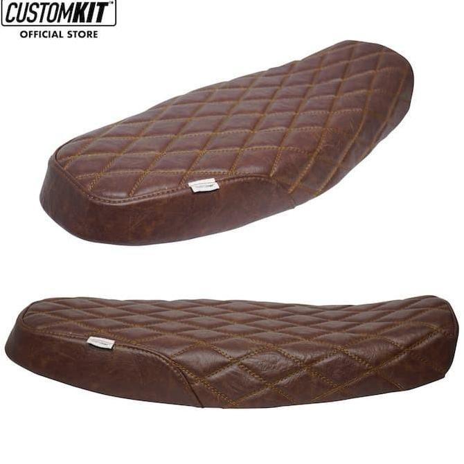Jok Customkit Motif Diamond/Wajik Kawasaki W175