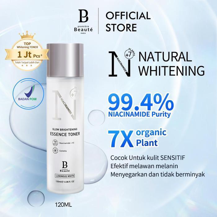 Premiere Beaute Whitening Skincare 6Pcs Set  Skincare Paket Luminous White Wajah Moisturizing