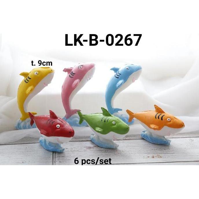 Terjangkau Lk-B-0267 Topper Cake Hiasan Kue Tart Lokal Baby Shark