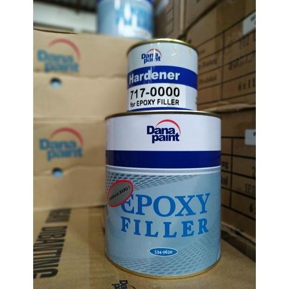HARGA DISC - CAT DANAPAINT DUCO EPOXY - EPOXI FILLER - CAT DASAR -ABU & PUTIH 1 KG