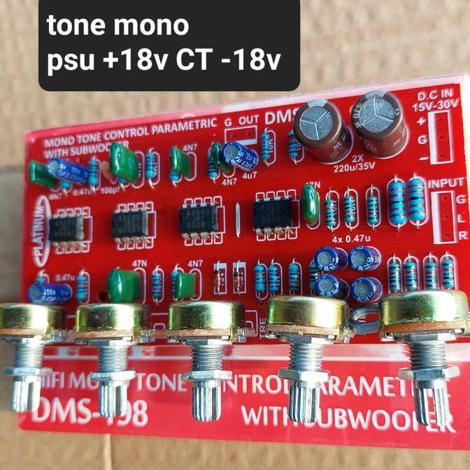 Audioqt- Dms 198 Tone Control Parametric Parametrik Mono Bifet Middle Toa 201