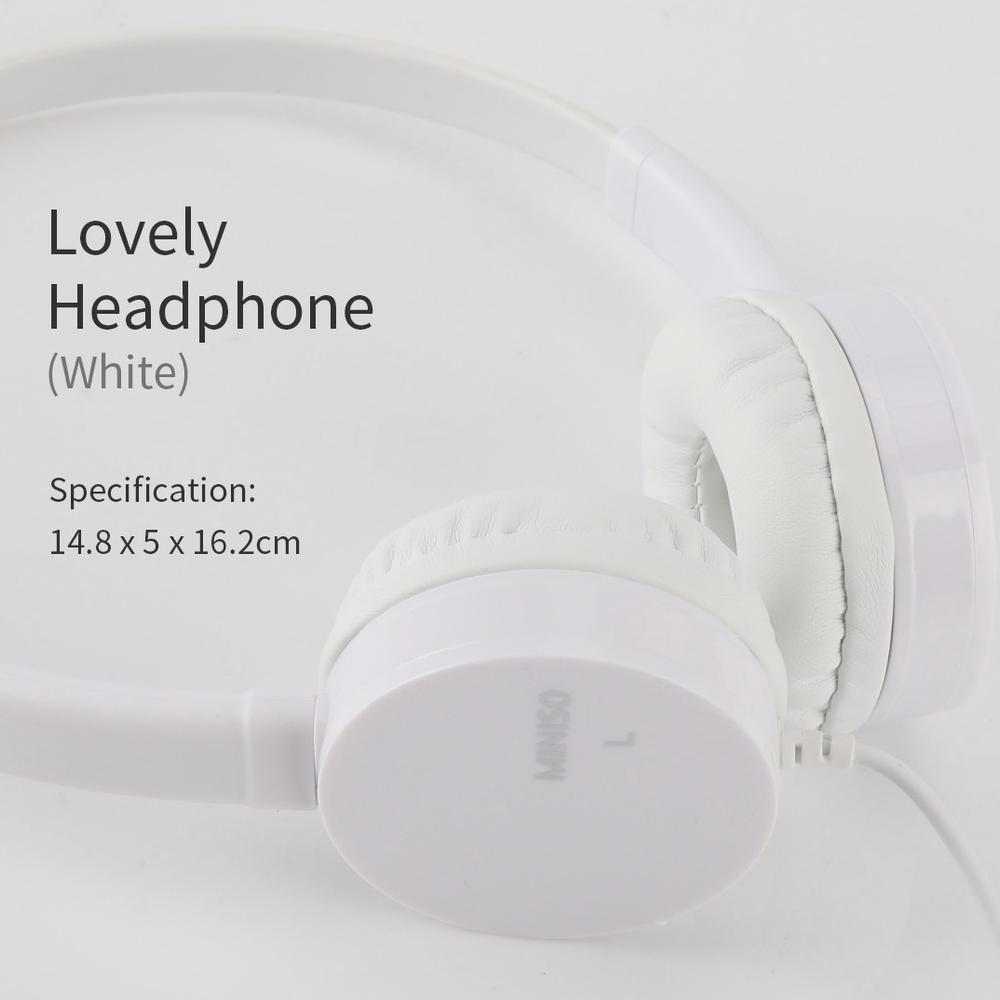 promo terbaru best sale miniso headphone headset earphone on ear headphone bando berkabel kecil dan 