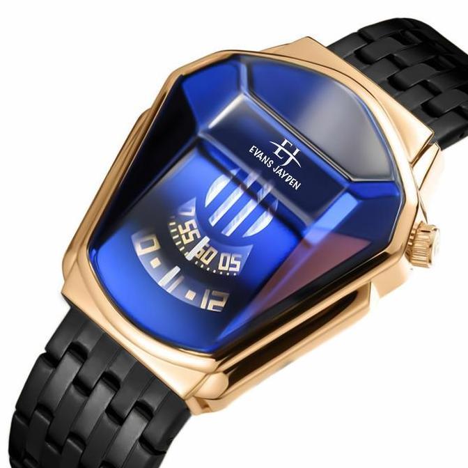 Buy 1 get 1  jam tangan Evans Jayden Jam Tangan Pria 9953-1 Rantai Stainless Steel Analog Sapphire G