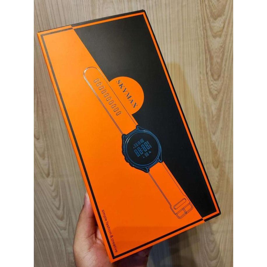JAM TANGAN PRIA WANITA ORIGINAL SKYMAX 2218G 1 SET