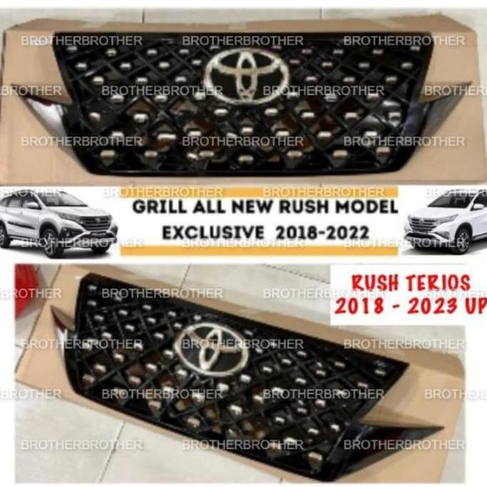 Grill Bumper Depan All New Rush Terios 2018 2022 2023 Exclusive Hitam Baru