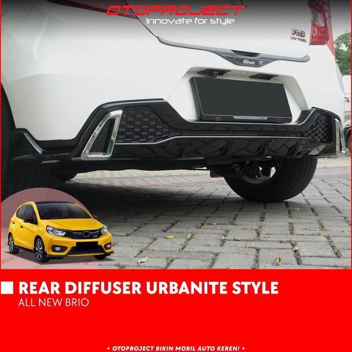 Diffuser / Skidplate Bumper Belakang Urbanite Style All New Brio Murah