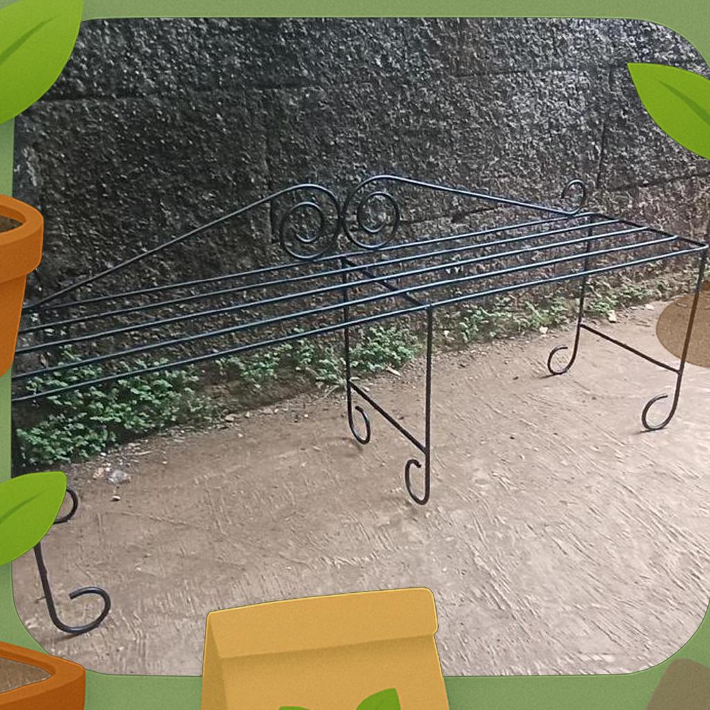 Rak Pot Bunga Besi  T 25Cm P 80 / Rak Pot Bunga Tanaman