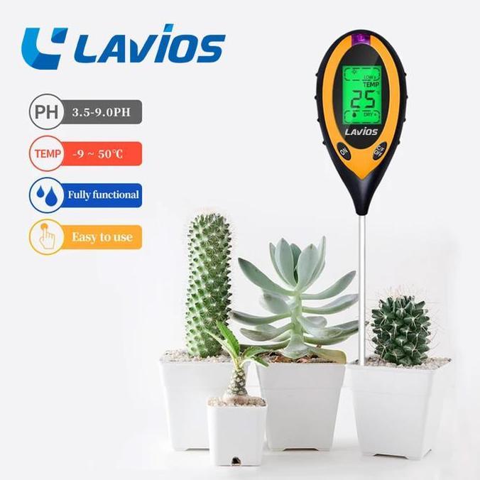 ph meter tanah digital / 4 in 1 soil analyzer
