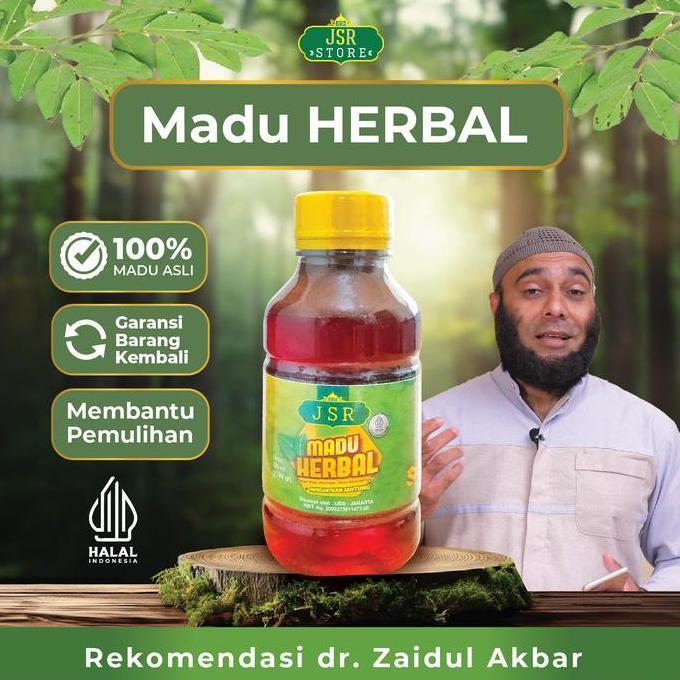 MADU JSR Herbal dr. Zaidul Akbar - Madu Dewasa (760 gram) madu madu untuk kesehatan PRAM
