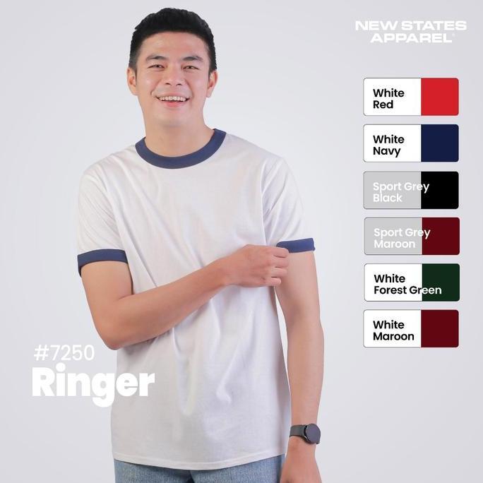 New States Apparel Premium Cotton Ringer 7250