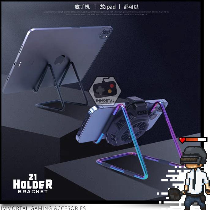 big sale [im] z1 metal stand holder penyangga untuk hp smartphone bracket docking cooler gamer gamin