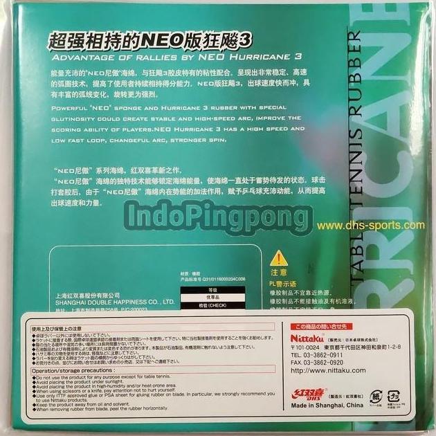 Nittaku Hurricane 3 Pro Neo 2.0 Super Thick Dhs H3 Iii