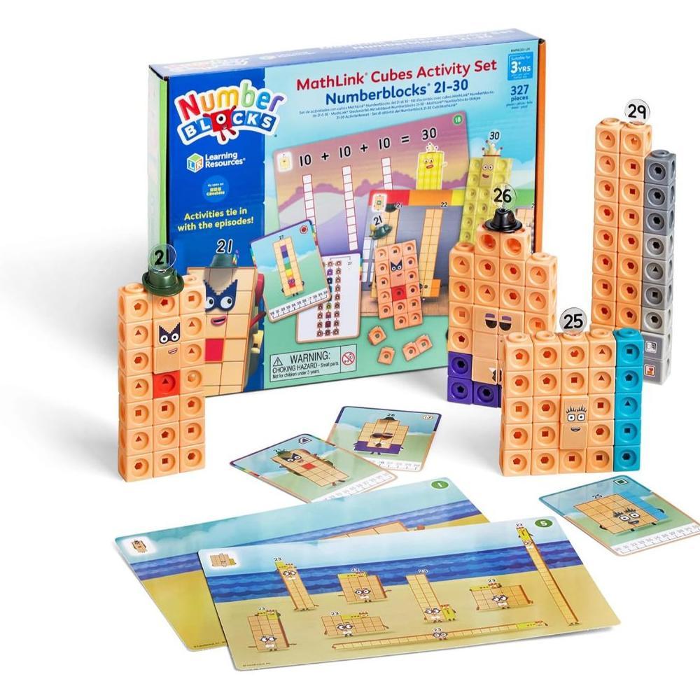 Learning Resources MathLink Cubes Numberblocks 2130 Activity Set