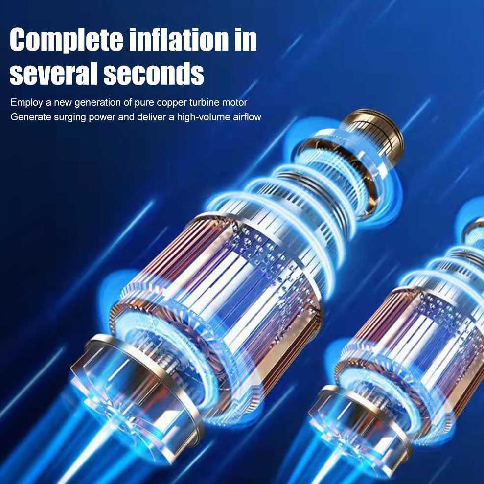 CUCI GUDANG Pompa Ban Mobil Truk Motor Elektrik Cek Tekanan kompresor mini Angin Digital Inflator 12