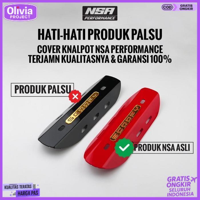 Terlaris Nsa Cover Garnish Knalpot Pcx 160 Garnis Knalpot Pcx 160 Aksesoris Motor Nsa Performance
