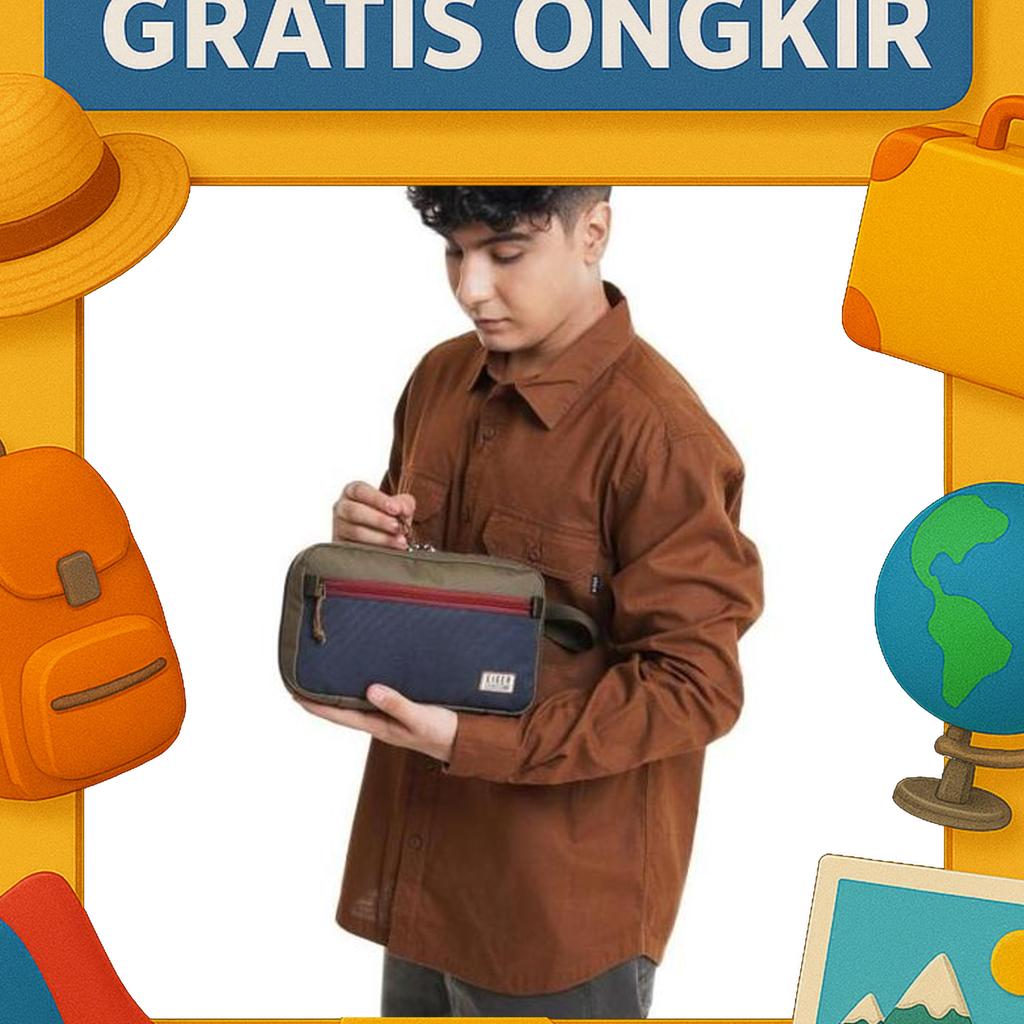 Tas Eiger 6313 Toiletry Portage Kit M Hand Bag Travel Pouch - Navy