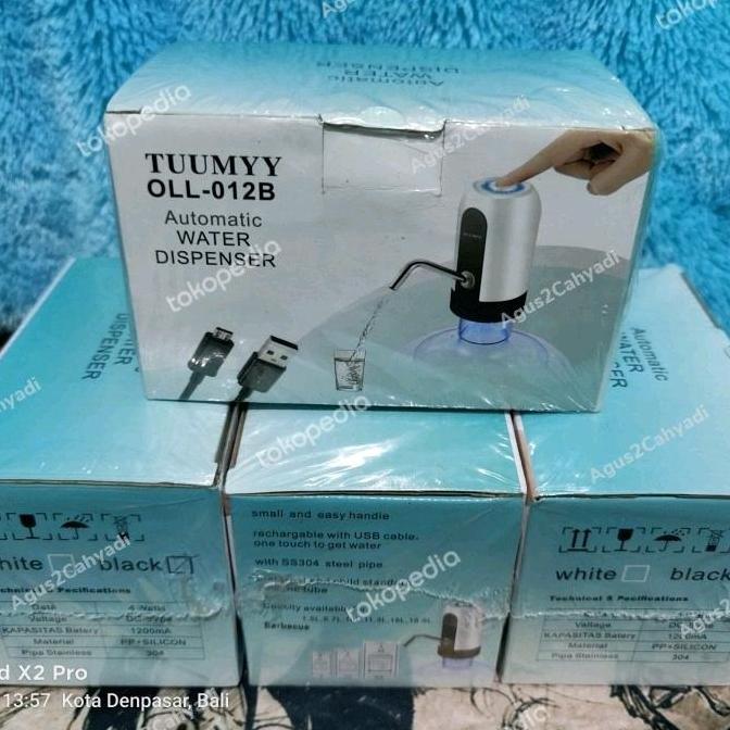 Pompa Galon Elektrik Recharge Dispenser Air Galon Rechargeable TUMMY