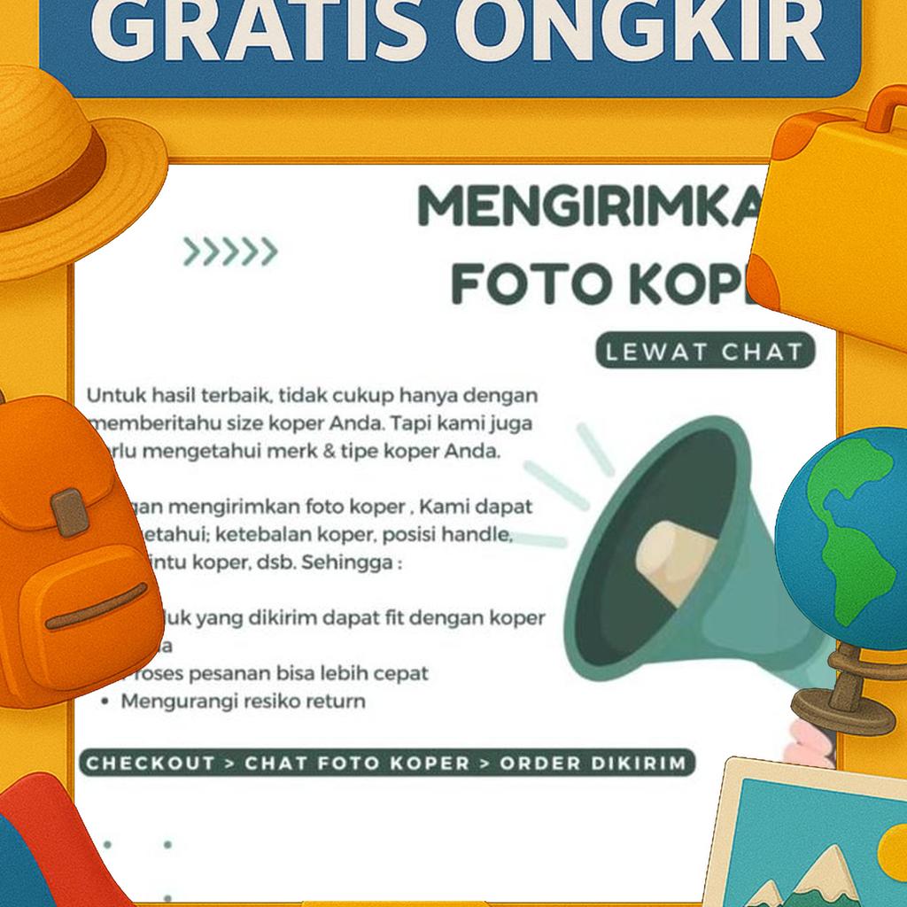 Sarung Koper/Pelindung Koper Untuk Merk Koper Antler Semua Ukuran