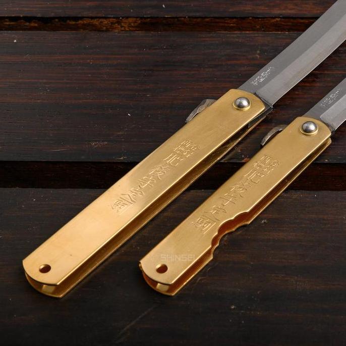 Diskon Higonokami Warikomi Aogami Steel 100/120Mm Pisau Saku Lipat Jepang Edc