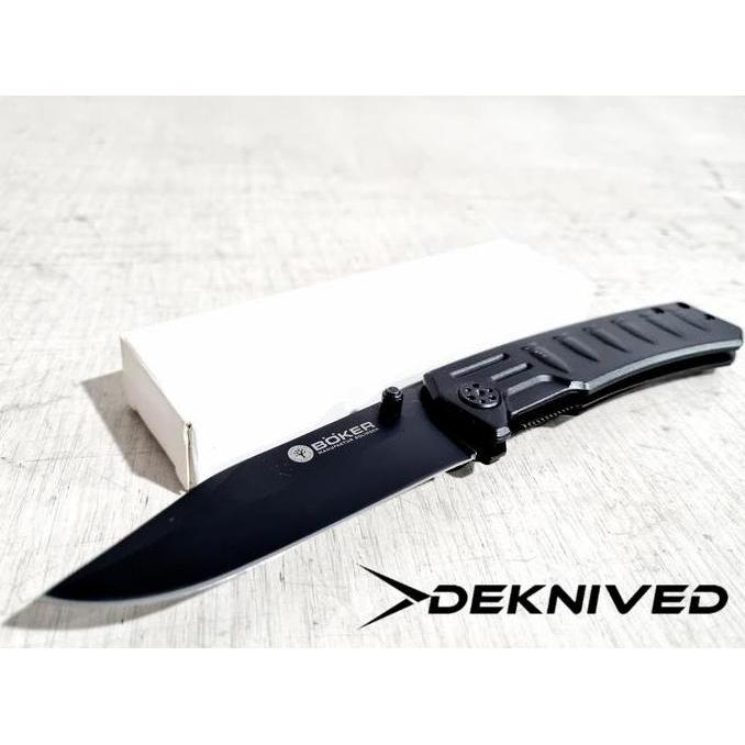 Diskon Pisau Lipat Boker Survival Outdoor Solingen Manufactured " Deknived "