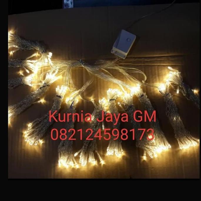 Lampu Natal Tirai Led / Lampu Natal Tirai Led 3X3Mtr /Tumblr Net Led